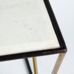 Coffee Table 76X51X43 Marble White Metal Black Golden