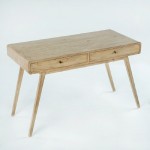 Desk 120X55X76 Wood White Veiled