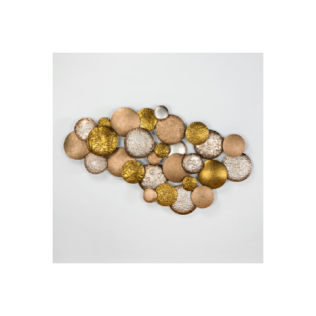 Wand-Absperrpfosten gold für Absperrkordel 21,5 x 12,8cm - RETIF