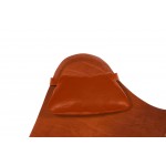 BUTTERFLY Italian leather armchair headrable (brown)