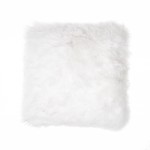 Cojín de piel de oveja, pelos cortos de Islandia (blanco)