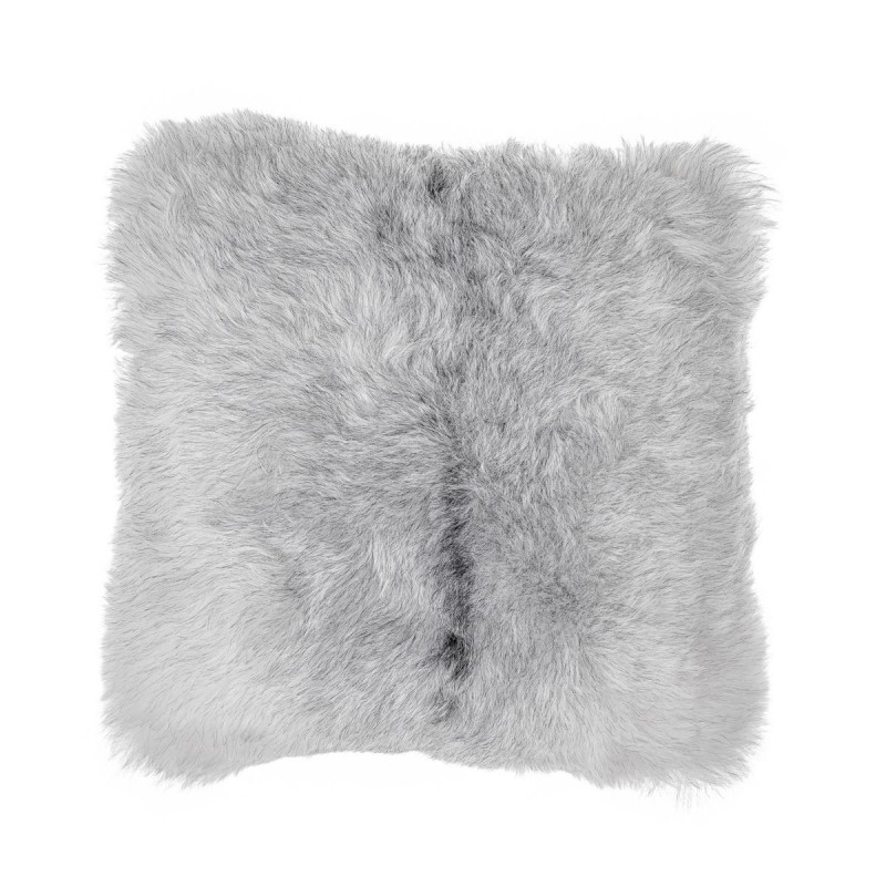 Cojín de piel de oveja, pelos cortos de Islandia (blanco, gris) - image 54273