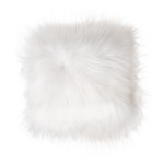 Sheepskin cushion, iceland long hair (white)