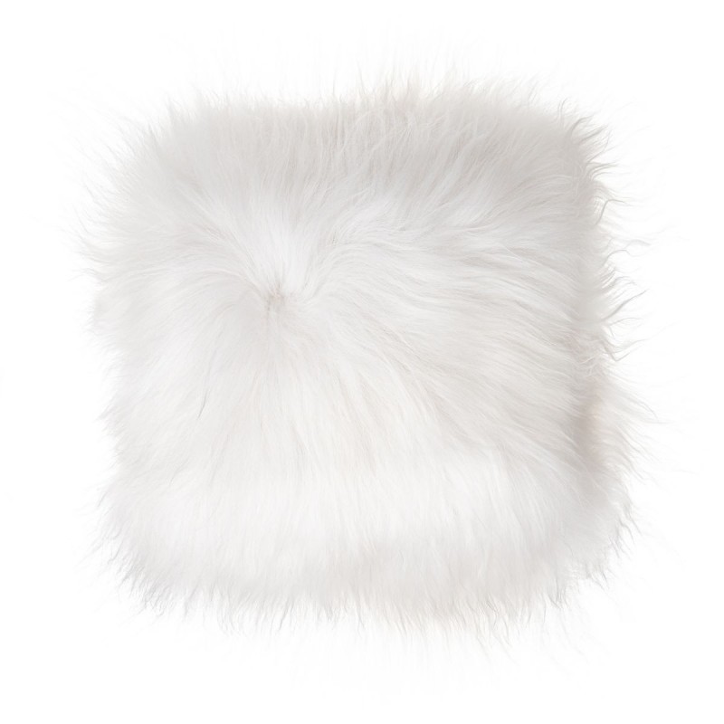 Coussin en peau de mouton, poils longs ICELAND (blanc) - image 54275