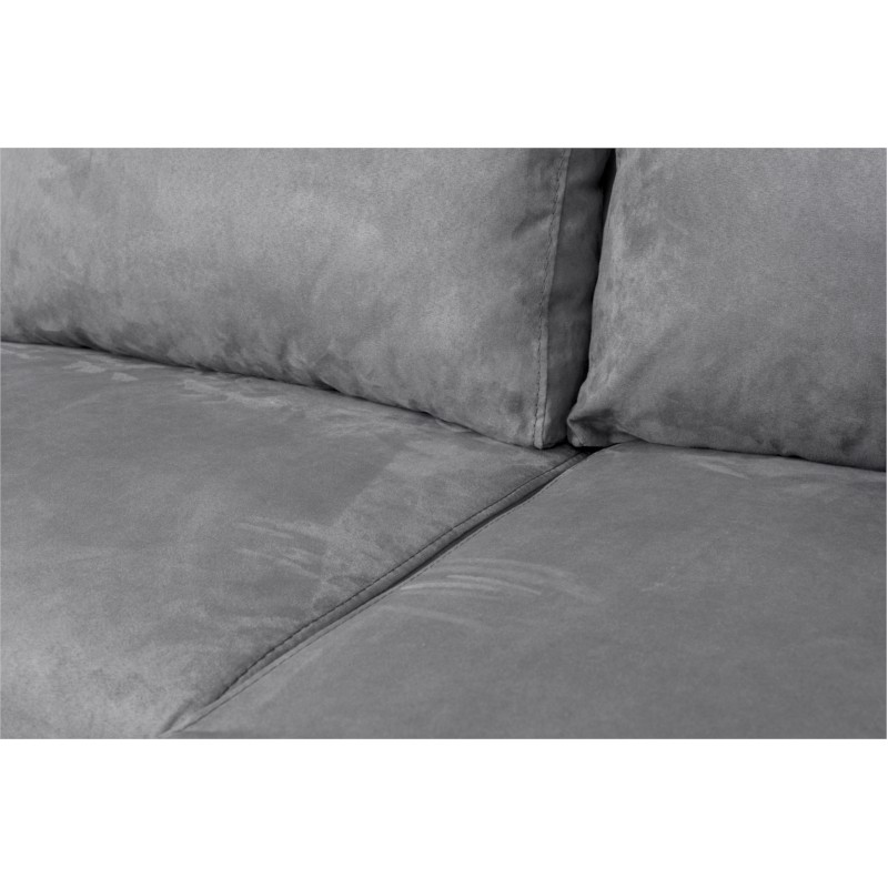 Sofa bed 6 places fabric PU microfiber Niche on the left KATIA Grey, black - image 54459