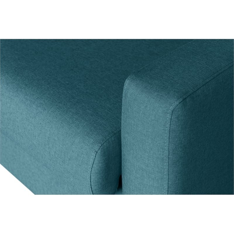 Sofa bed 3 places fabric Mattress 140 cm NOELISE Blue duck - image 54528