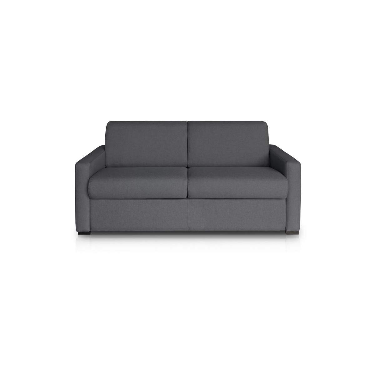 Sofa bed 3 places fabric Mattress 140 cm NOELISE Dark grey - AMP Story 8587