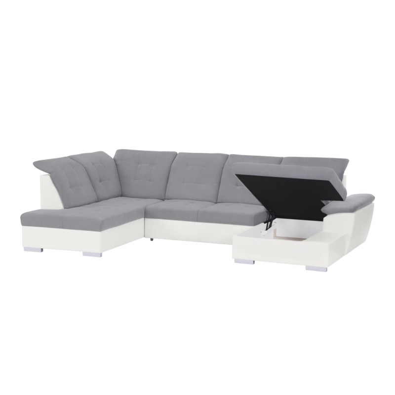 Convertible corner sofa 6 places Left angle DIMITRYPLUS Grey, white - image 54762