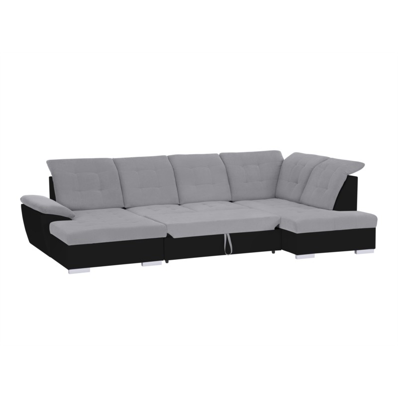 Convertible corner sofa 6 places Right angle DIMITRYPLUS Grey, black - image 54771