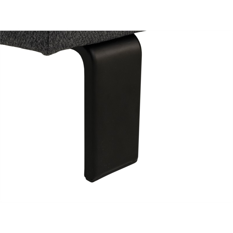 Convertible corner sofa 5 seater headrests fabric KADY Dark grey - image 54876