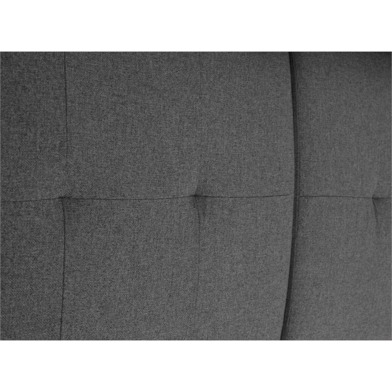 Convertible corner sofa 5 seater headrests fabric KADY Dark grey - image 54883