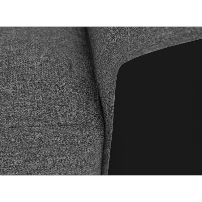 Corner sofa convertible 3 places headrests PU fabric ALI Grey, black - image 54923