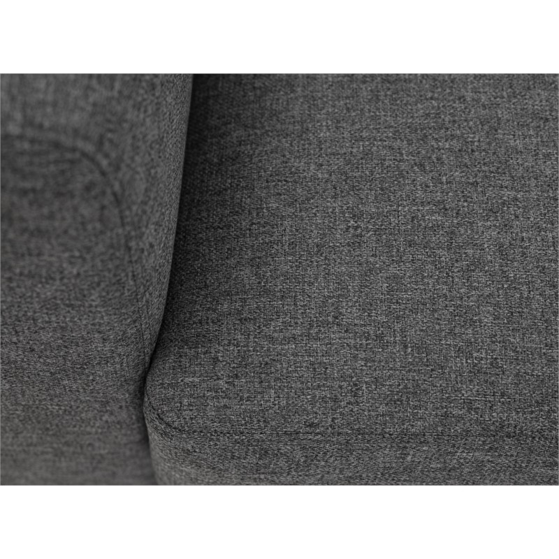 Convertible corner sofa 4 places fabric ADIL Dark grey - image 54957
