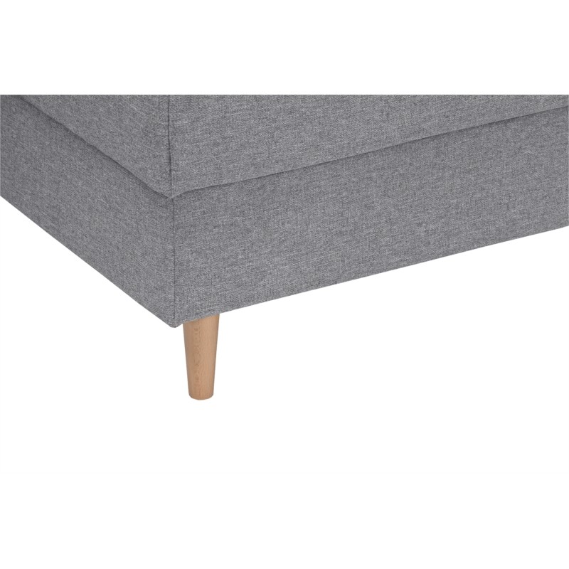 Convertible corner sofa 5 places fabric Left Angle OKTAV Light grey - image 55121