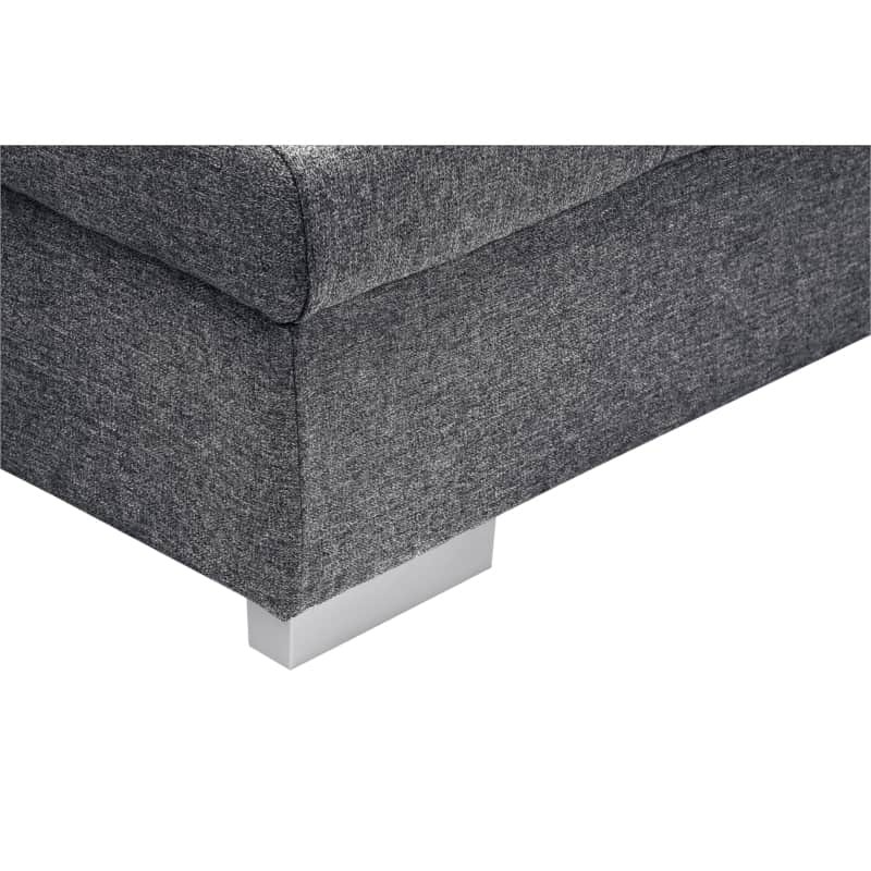 Convertible corner sofa 5 places fabric Right Angle GRACEU Dark grey - image 55170