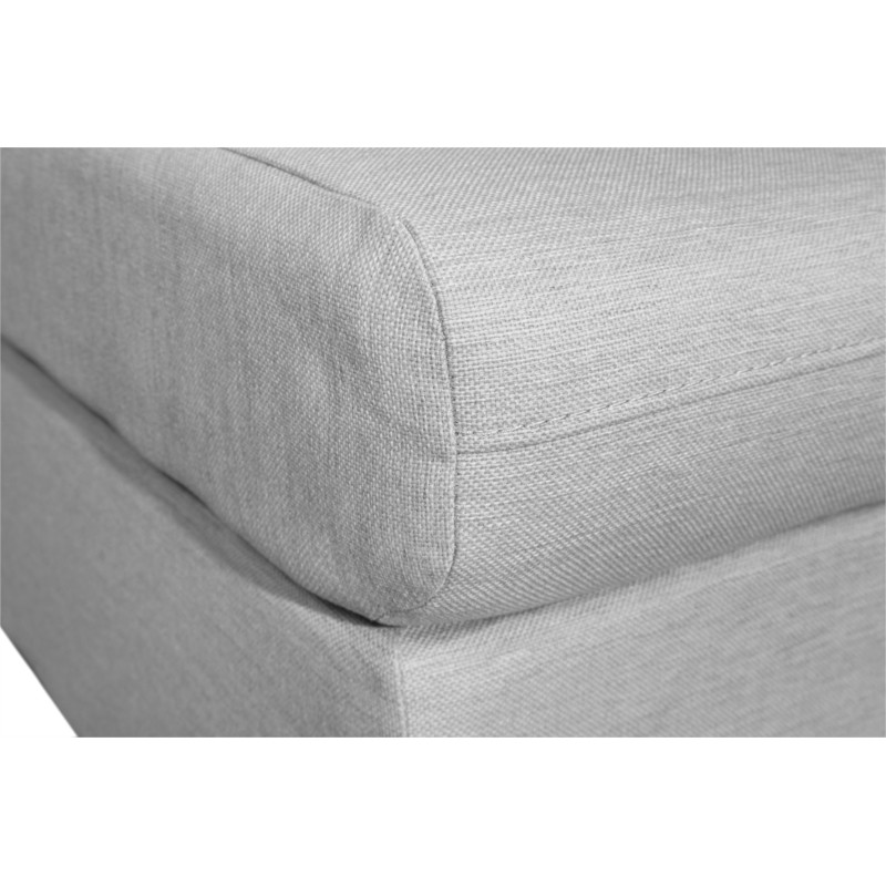 Modular corner sofa convertible 5 places fabric ADRIATIK Light grey - image 55191