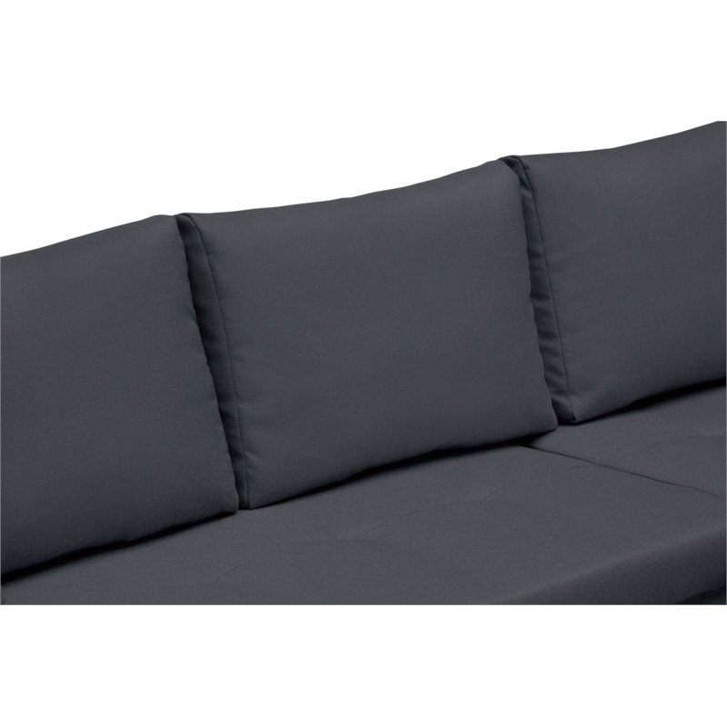 4 seater convertible corner sofa CATHIA Dark Grey fabric - image 55353