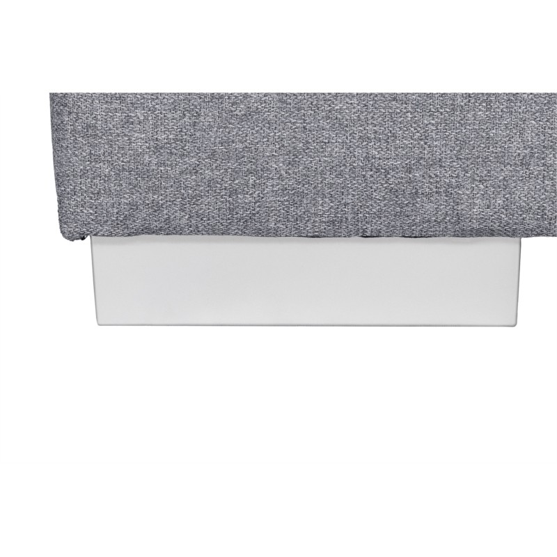 Convertible corner sofa 4 places fabric Right Angle STELA Light grey - image 55373