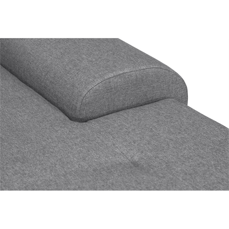 Convertible corner sofa 6 places fabric Left Angle WIDE (Light grey) - image 55748