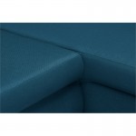Canapé d'angle convertible 5 places tissu Angle Droit CHAPUIS (Bleu pétrole)