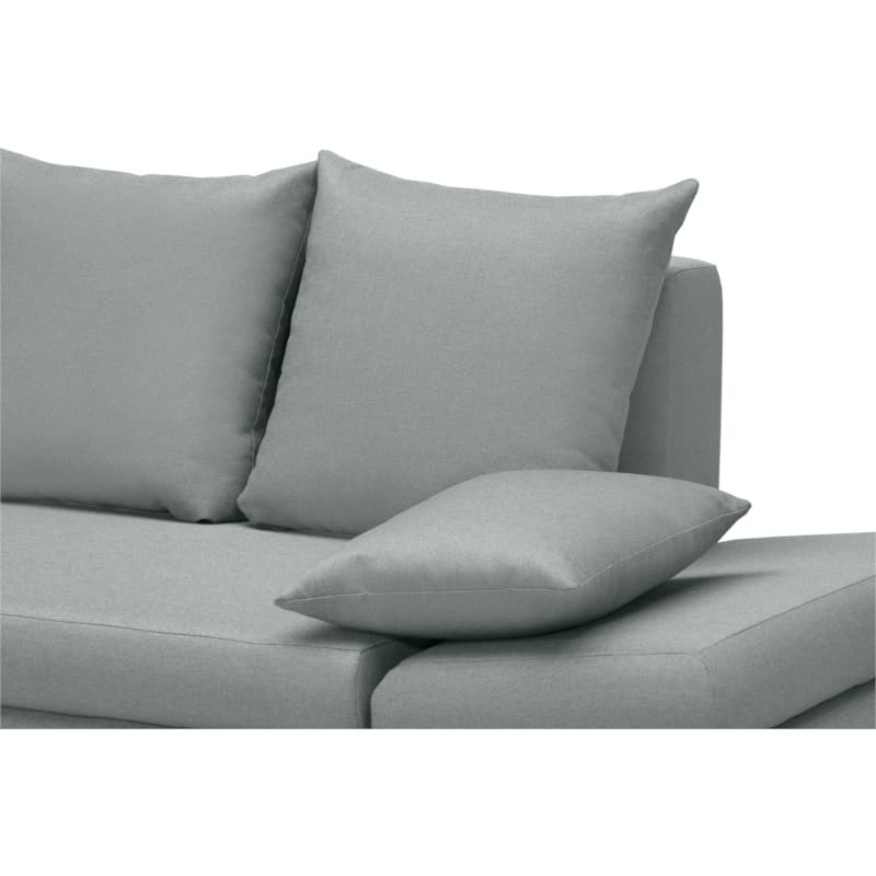 Convertible corner sofa 5 places fabric Left Corner CHAPUIS (Celadon Blue) - image 55795