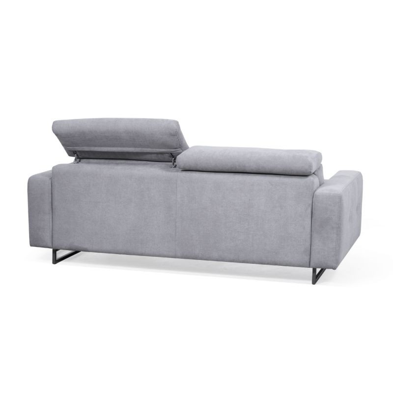 Sofa bed 3 places fabric MINA (Light grey) - image 55862