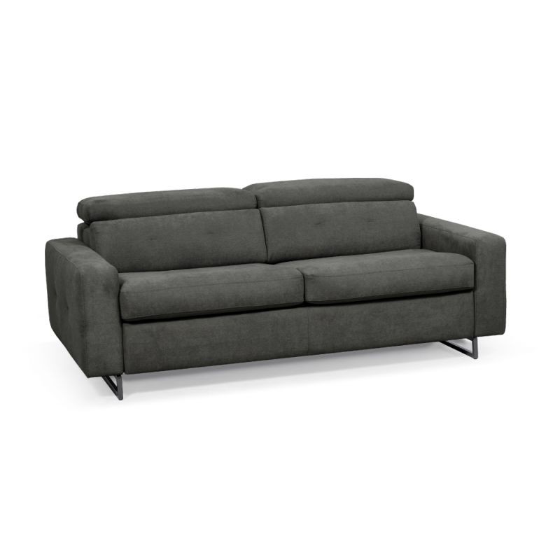 Sofa bed 3 places fabric MINA (Dark grey) - image 55872