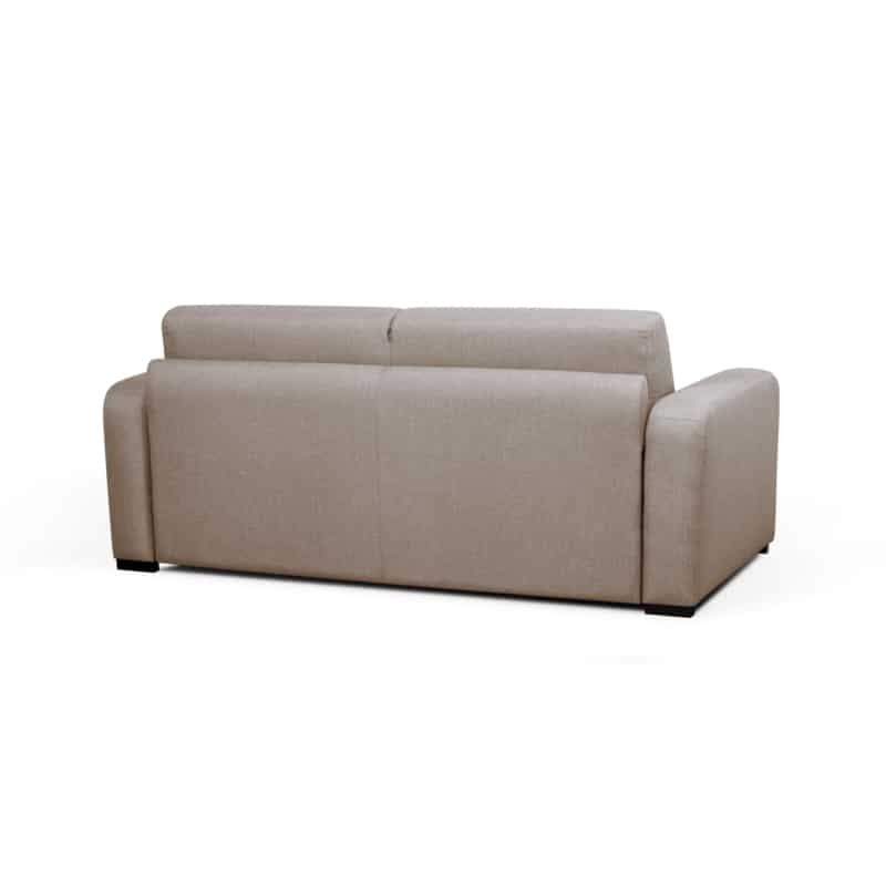 Sofa bed 3 places fabric Mattress 160 cm LANDIN (Beige) - image 55915