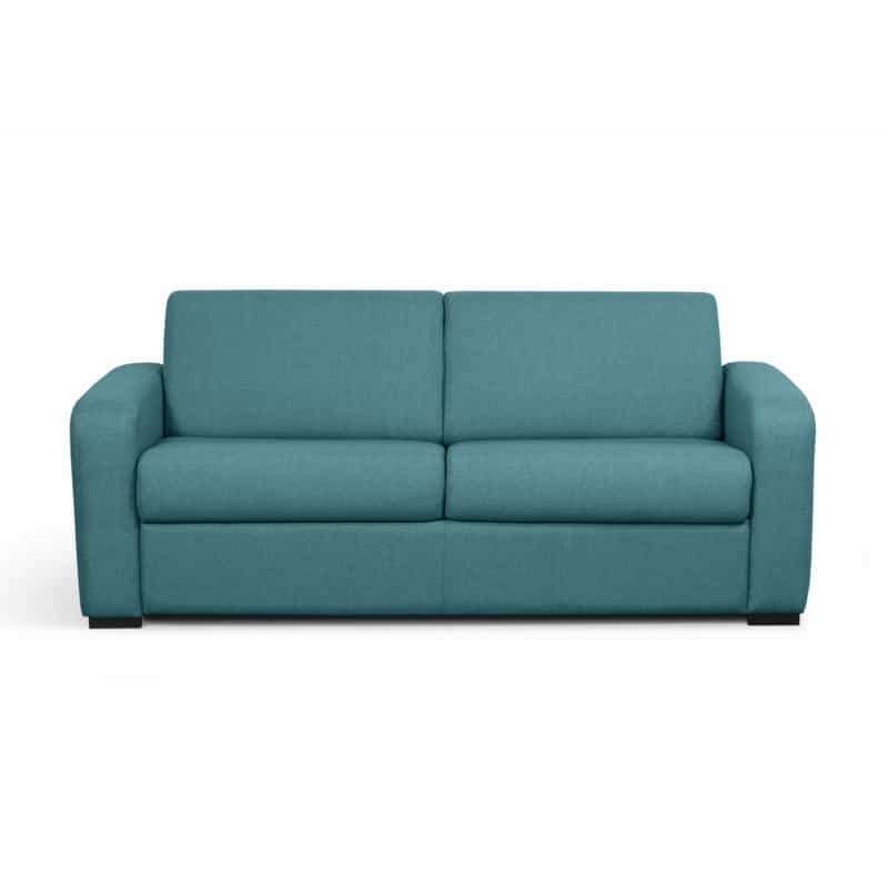 Sofa bed 3 places fabric Mattress 140 cm LANDIN (Duck blue) - image 55998