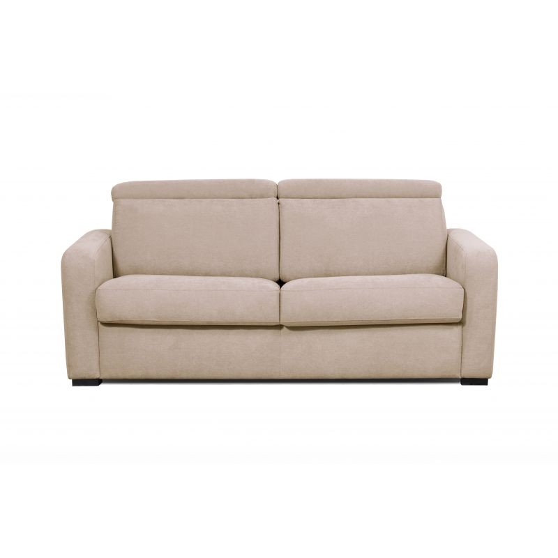  Sofa bed 3 places head fabric CAROLE (Beige) - image 56067