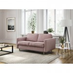 Sofa bed 3 places fabric BOLI (Pink)