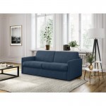 Sofa bed system express sleeping 3 places fabric CANDY (Dark blue)