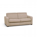 Sistema divano letto express posti letto 3 posti tessuto CANDY (grigio chiaro)