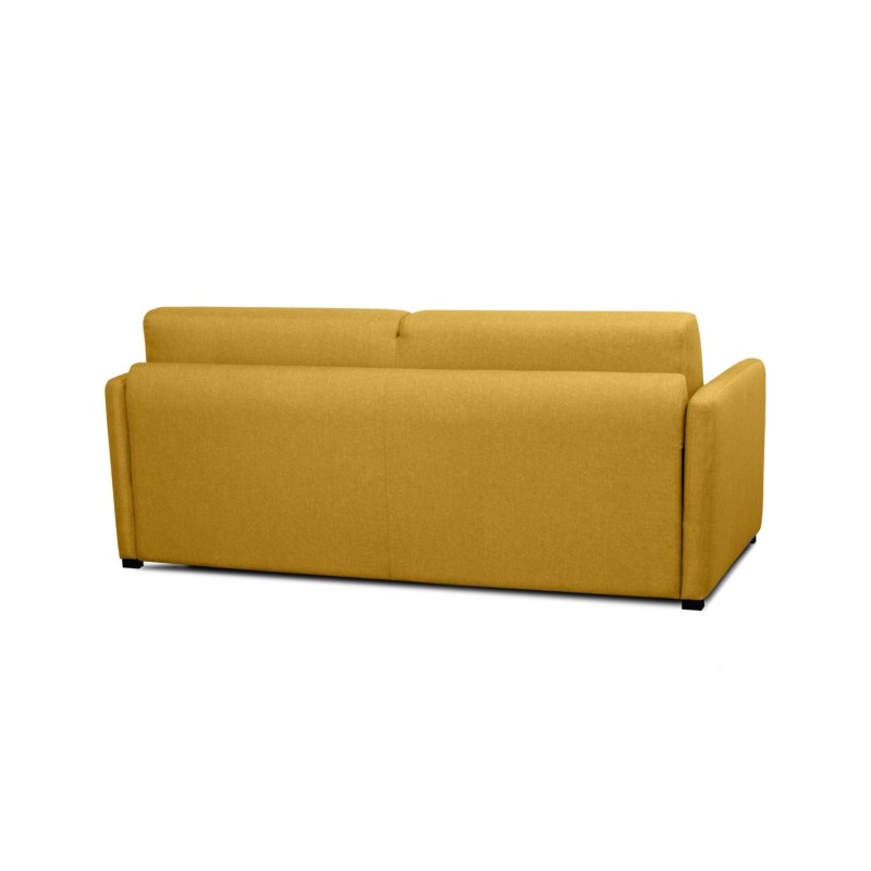Sistema de sofá cama express para dormir 3 plazas tela CANDY Colchón 140cm (Amarillo) - image 56200