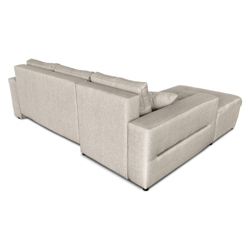 Convertible corner sofa 4 places fabric Left Corner BOND (Beige) - image 56613