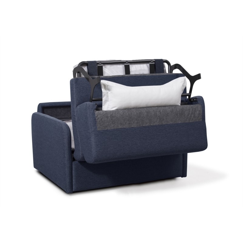 Quick sleeping chair 100x190 in DANOU fabric (Dark blue) - image 56956