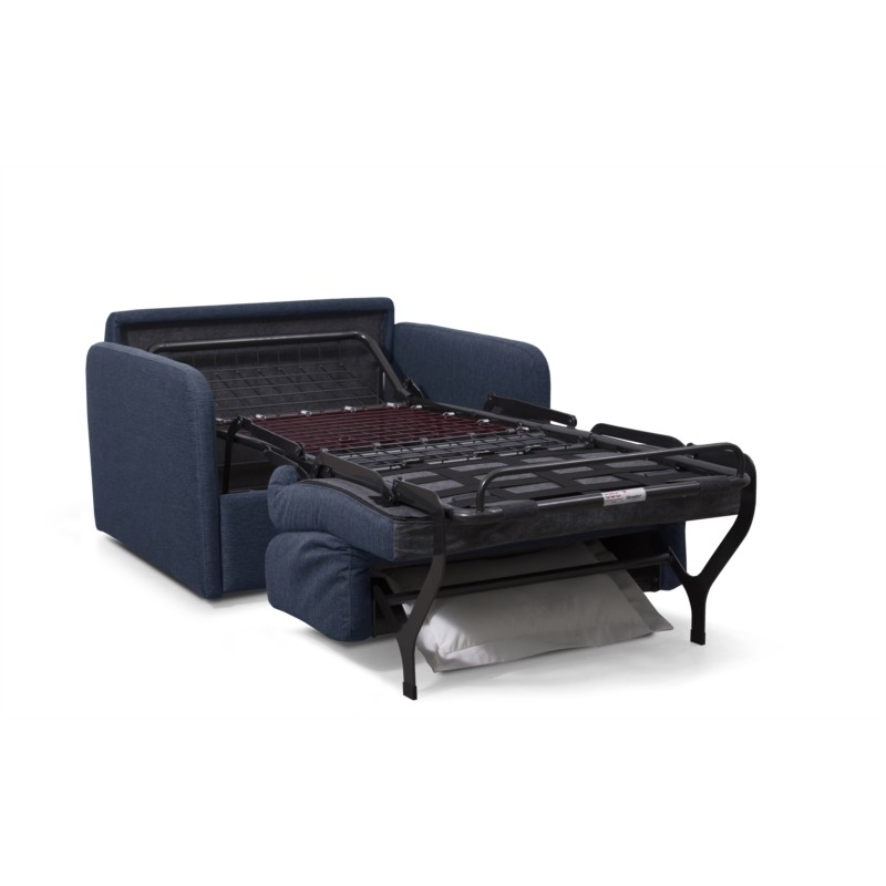 Quick sleeping chair 70x190 in DANOU fabric (Dark blue) - image 56988