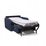 Quick sleeping chair 70x190 in DANOU fabric (Dark blue)