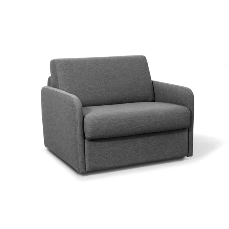 Quick sleeping chair 70x190 in DANOU fabric (Dark grey) - image 57009