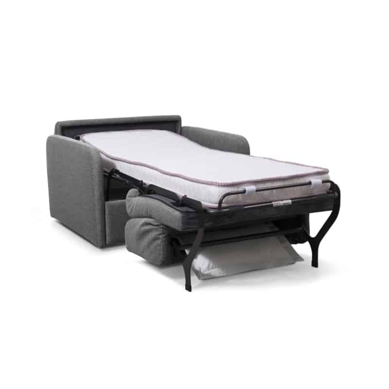 Quick sleeping chair 70x190 in DANOU fabric (Dark grey) - image 57010