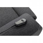 Electric relaxation chair with RELAX fabric lifter (Dark grey)
