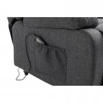 Electric relaxation chair with RELAX fabric lifter (Dark grey)