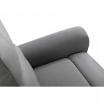 Electric relaxation chair in microfiber and imitation TONIO (Grey)