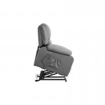 Electric relaxation chair with microfiber lifter and SHANA imitation (Grey)