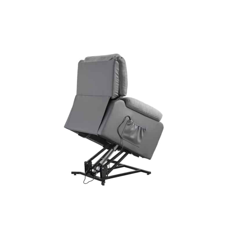Electric relaxation chair with microfiber lifter and SHANA imitation (Grey) - image 57154