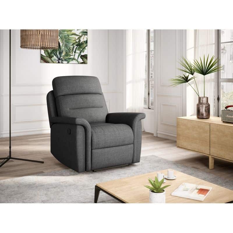 Manual relaxation chair in RELAXED fabric (Dark grey) - image 57175