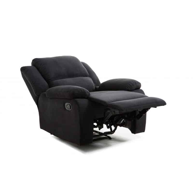 Manual relaxation chair in microfiber ATLAS (Black) - image 57205