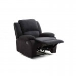 Manual relaxation chair in microfiber ATLAS (Black)