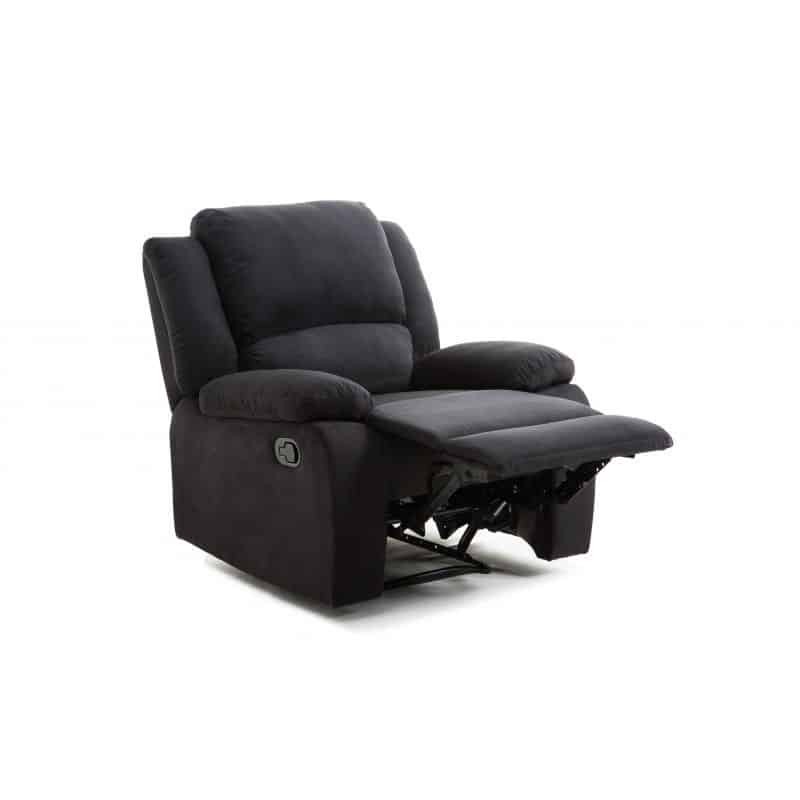 Manual relaxation chair in microfiber ATLAS (Black) - image 57212