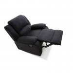 Manual relaxation chair in microfiber ATLAS (Black)